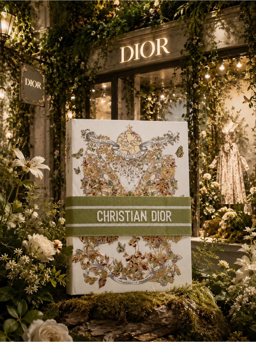 Christian Dior Floral-Embellished journal
